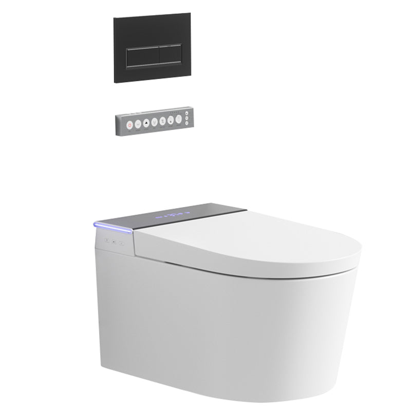 Contemporary Wall Hung Toilet Set Ceramic Wall Mounted Bidet Clearhalo 'Bathroom Remodel & Bathroom Fixtures' 'Bidets' 'Home Improvement' 'home_improvement' 'home_improvement_bidets' 'Toilets & Bidets' 7626020