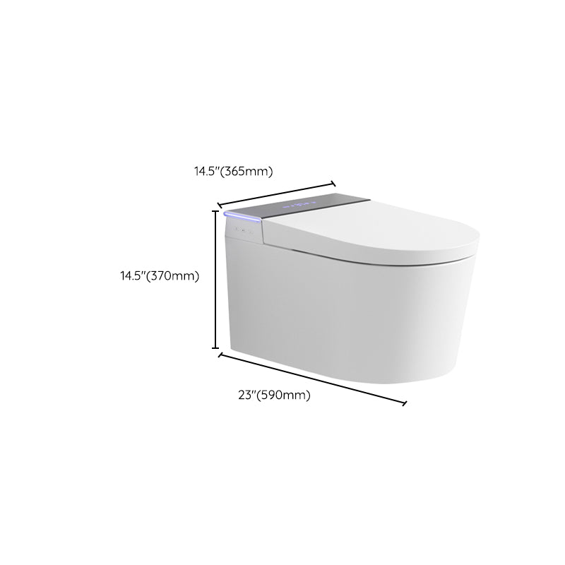 Contemporary Wall Hung Toilet Set Ceramic Wall Mounted Bidet Clearhalo 'Bathroom Remodel & Bathroom Fixtures' 'Bidets' 'Home Improvement' 'home_improvement' 'home_improvement_bidets' 'Toilets & Bidets' 7626026