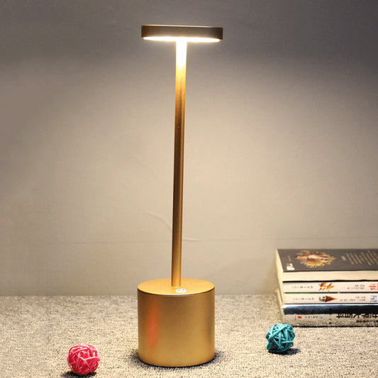Gold Finish Squared Panel Table Light Minimalist LED Metal Desk Lamp for Dining Table Gold Clearhalo 'Lamps' 'Table Lamps' Lighting' 762967