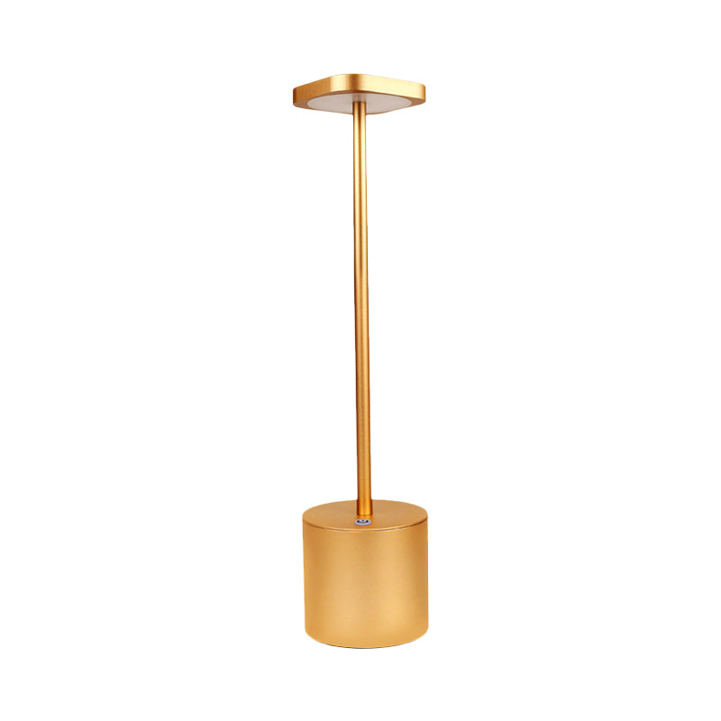 Gold Finish Squared Panel Table Light Minimalist LED Metal Desk Lamp for Dining Table Clearhalo 'Lamps' 'Table Lamps' Lighting' 762969