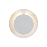 Metallic Disc Wall Sconce Lamp Minimalist LED White Wall Mount Light Fixture with Adjustable Design Clearhalo 'Cast Iron' 'Glass' 'Industrial' 'Modern wall lights' 'Modern' 'Tiffany' 'Traditional wall lights' 'Wall Lamps & Sconces' 'Wall Lights' Lighting' 763191