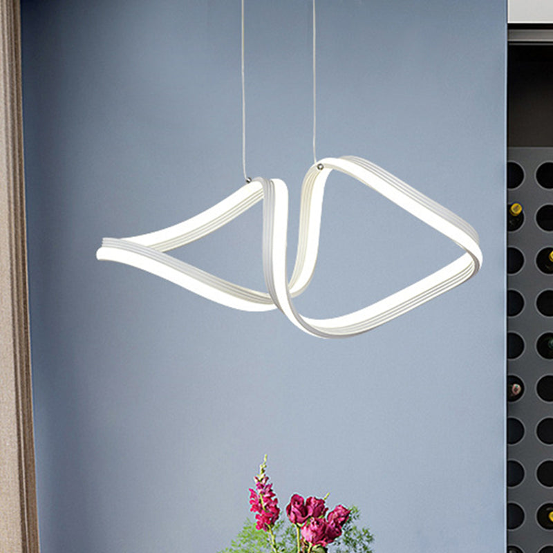 Minimalist Twisted LED Chandelier Ceiling Light