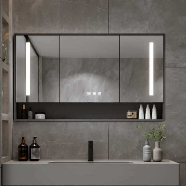 Modern Wall Mount Sink Vanity Wood Bathroom Vanity Set with Mirror Clearhalo 'Bathroom Remodel & Bathroom Fixtures' 'Bathroom Vanities' 'bathroom_vanities' 'Home Improvement' 'home_improvement' 'home_improvement_bathroom_vanities' 7639909