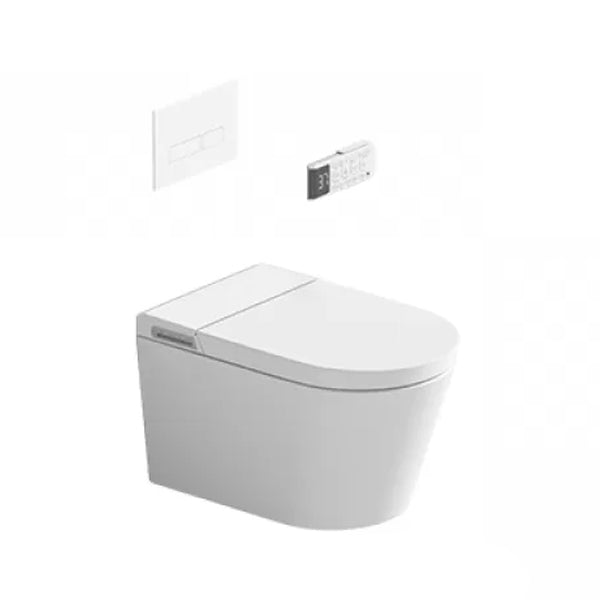 Modern Floor Standing Bidet White Ceramic with Bidet And Seat Horizontal White Clearhalo 'Bathroom Remodel & Bathroom Fixtures' 'Bidets' 'Home Improvement' 'home_improvement' 'home_improvement_bidets' 'Toilets & Bidets' 7644351