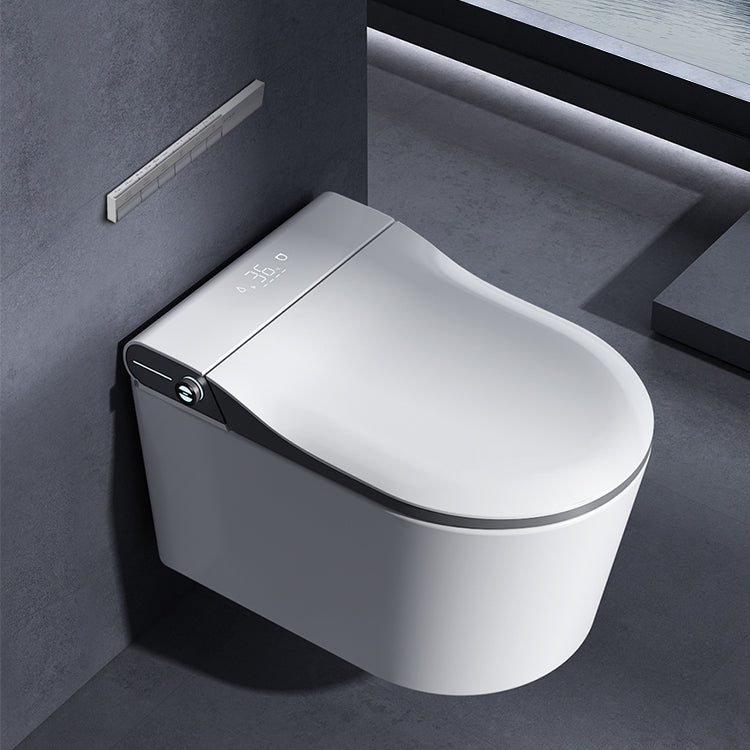 Contemporary Floor Standing Bidet White Ceramic with Bidet And Seat Horizontal Clearhalo 'Bathroom Remodel & Bathroom Fixtures' 'Bidets' 'Home Improvement' 'home_improvement' 'home_improvement_bidets' 'Toilets & Bidets' 7644362