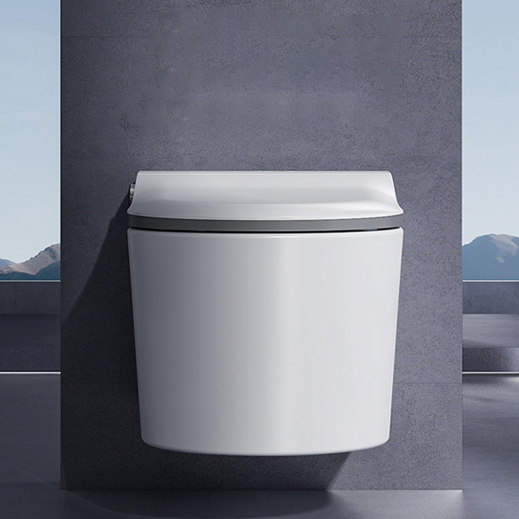 Contemporary Floor Standing Bidet White Ceramic with Bidet And Seat Horizontal Clearhalo 'Bathroom Remodel & Bathroom Fixtures' 'Bidets' 'Home Improvement' 'home_improvement' 'home_improvement_bidets' 'Toilets & Bidets' 7644366