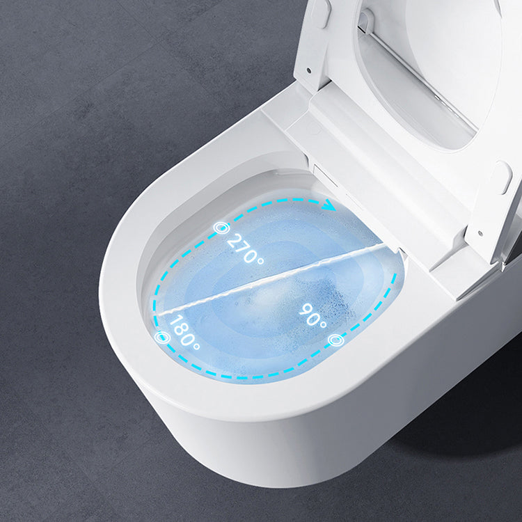 Contemporary Floor Standing Bidet White Ceramic with Bidet And Seat Horizontal Clearhalo 'Bathroom Remodel & Bathroom Fixtures' 'Bidets' 'Home Improvement' 'home_improvement' 'home_improvement_bidets' 'Toilets & Bidets' 7644371