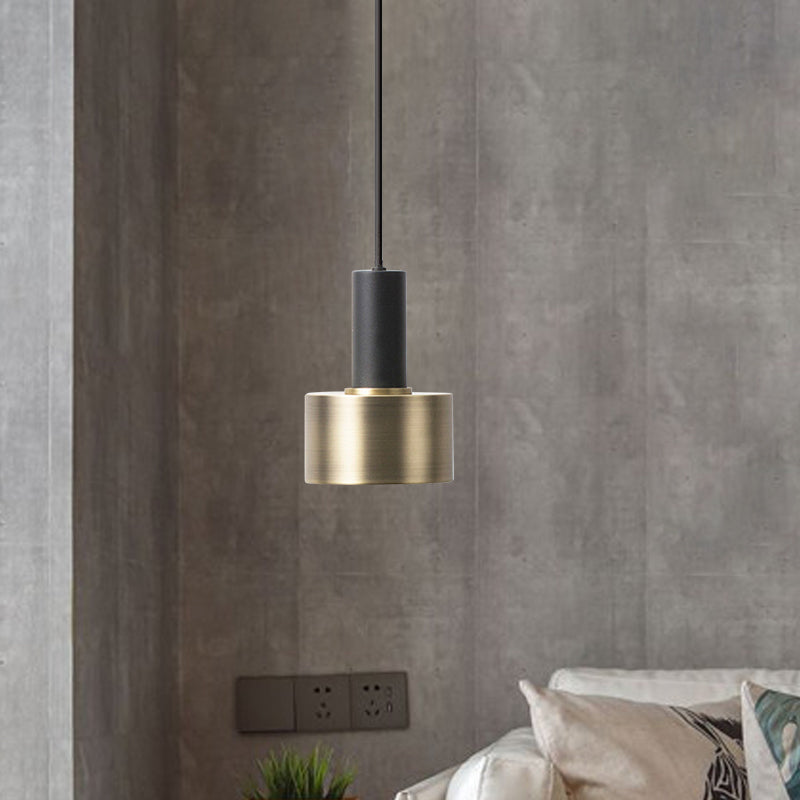 Modernism Mini Pendant Light Metallic Single Light Hanging Ceiling Light Clearhalo 'Ceiling Lights' 'Modern Pendants' 'Modern' 'Pendant Lights' 'Pendants' Lighting' 764901