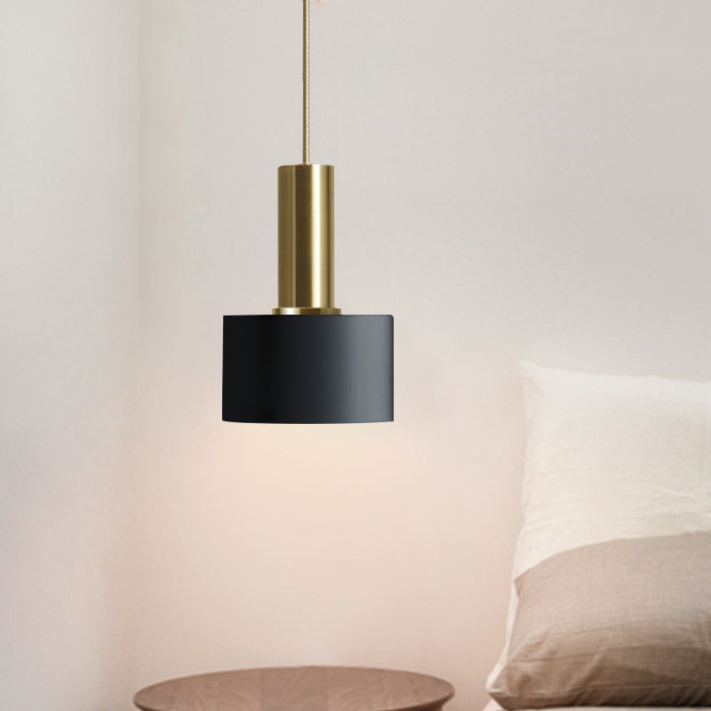 Modernism Mini Pendant Light Metallic Single Light Hanging Ceiling Light Gold-Black Clearhalo 'Ceiling Lights' 'Modern Pendants' 'Modern' 'Pendant Lights' 'Pendants' Lighting' 764909