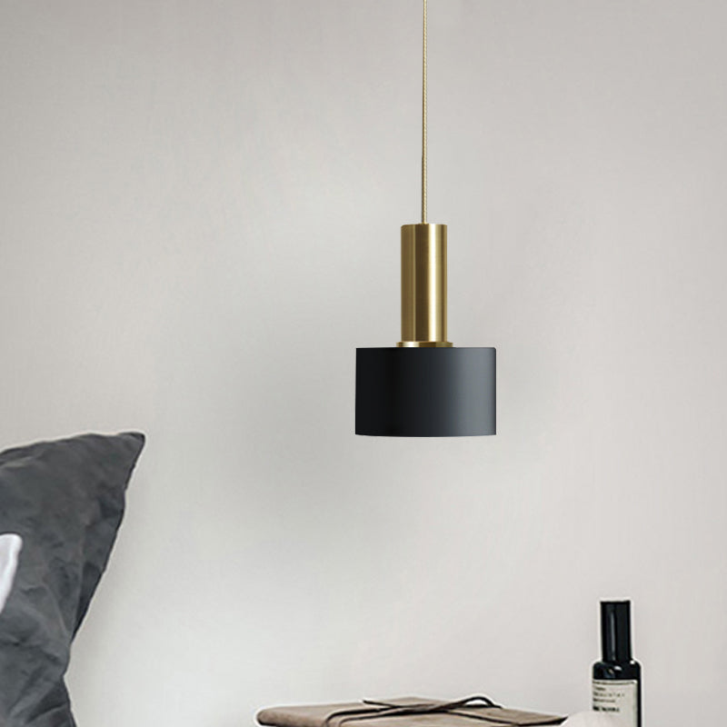 Modernism Mini Pendant Light Metallic Single Light Hanging Ceiling Light Clearhalo 'Ceiling Lights' 'Modern Pendants' 'Modern' 'Pendant Lights' 'Pendants' Lighting' 764911