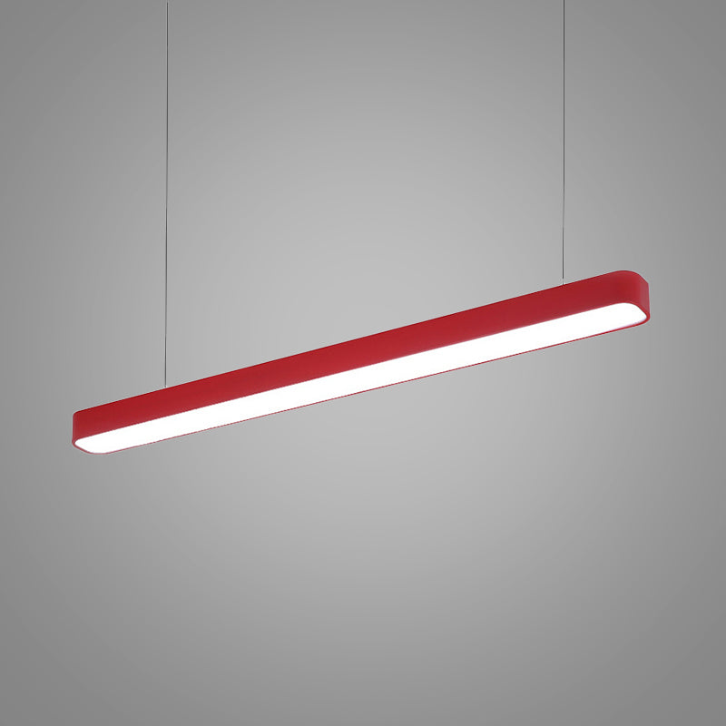 Tubular Hanging Lamp Contemporary Metal Led Red/Blue/Yellow Ceiling Pendant Light for Dining Room Clearhalo 'Ceiling Lights' 'Modern Pendants' 'Modern' 'Pendant Lights' 'Pendants' Lighting' 767678