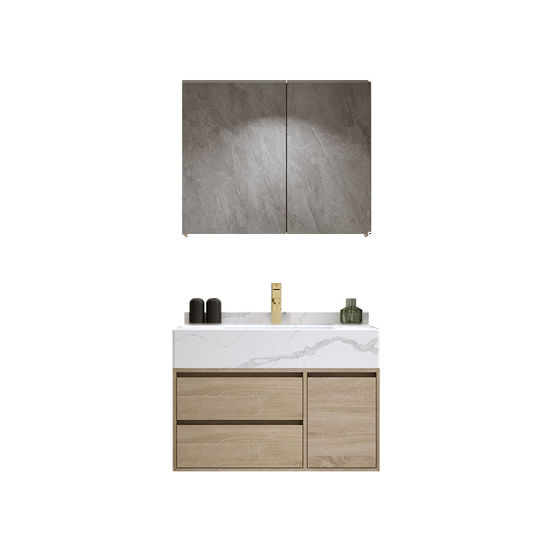 Modern Wall Mount Bathroom Vanity Set Wood Sink Vanity with Mirror Vanity & Faucet & Mirror Cabinet https://res.litfad.com/site/img/item/2023/02/18/7678494/1200x1200.jpg Clearhalo 'Bathroom Remodel & Bathroom Fixtures' 'Bathroom Vanities' 'bathroom_vanities' 'Home Improvement' 'home_improvement' 'home_improvement_bathroom_vanities' 7678494