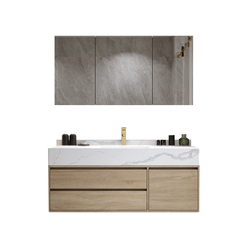 Modern Wall Mount Bathroom Vanity Set Wood Sink Vanity with Mirror Vanity & Faucet & Mirror Cabinet https://res.litfad.com/site/img/item/2023/02/23/7678502/1200x1200.jpg Clearhalo 'Bathroom Remodel & Bathroom Fixtures' 'Bathroom Vanities' 'bathroom_vanities' 'Home Improvement' 'home_improvement' 'home_improvement_bathroom_vanities' 7678502