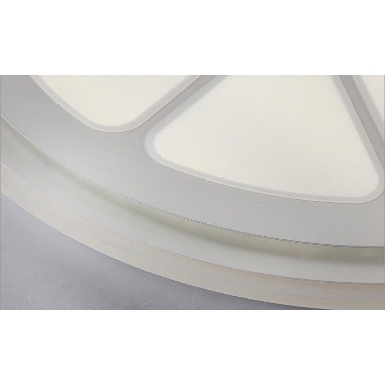 Circular Lemon LED Ceiling Mount Light Cartoon Acrylic Ceiling Lamp in White for Bathroom Clearhalo 'Ceiling Lights' 'Close To Ceiling Lights' 'Close to ceiling' 'Flush mount' Lighting' 76791