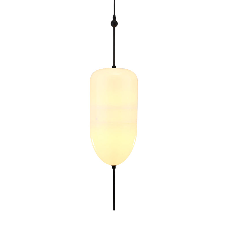 Teardrop/Drum/Cylinder Cluster Pendant Modernist Blue/White Glass 1/3 Lights Dining Room Hanging Light Fixture Clearhalo 'Ceiling Lights' 'Glass shade' 'Glass' 'Modern Pendants' 'Modern' 'Pendant Lights' 'Pendants' Lighting' 768005