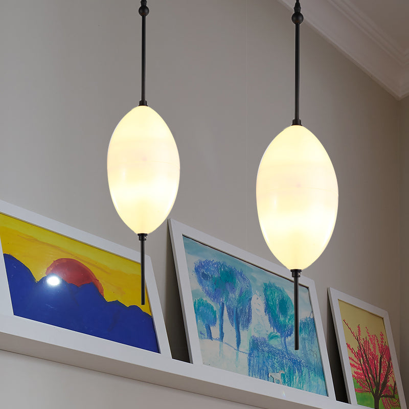 Teardrop/Drum/Cylinder Cluster Pendant Modernist Blue/White Glass 1/3 Lights Dining Room Hanging Light Fixture Clearhalo 'Ceiling Lights' 'Glass shade' 'Glass' 'Modern Pendants' 'Modern' 'Pendant Lights' 'Pendants' Lighting' 768024