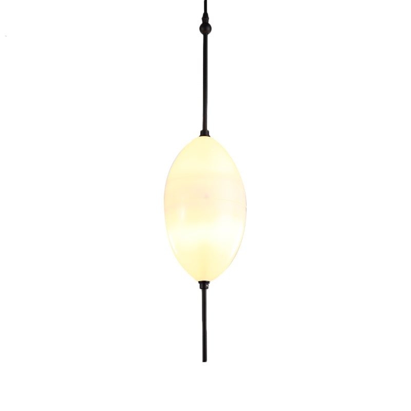 Teardrop/Drum/Cylinder Cluster Pendant Modernist Blue/White Glass 1/3 Lights Dining Room Hanging Light Fixture Clearhalo 'Ceiling Lights' 'Glass shade' 'Glass' 'Modern Pendants' 'Modern' 'Pendant Lights' 'Pendants' Lighting' 768025