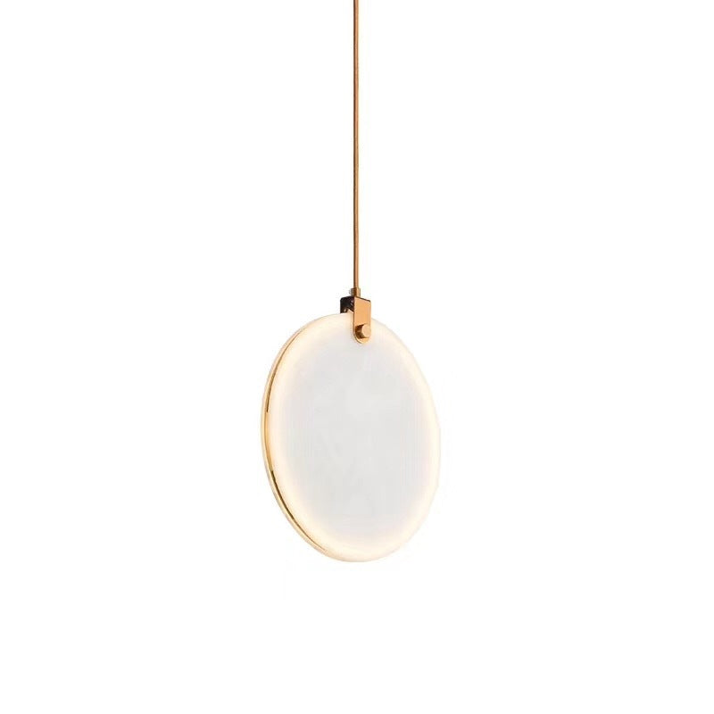 8"/10"/12" Wide White Glass Round Pendant Lamp Post-Modern Led Hanging Light Fixture in White/Warm Light Clearhalo 'Ceiling Lights' 'Glass shade' 'Glass' 'Modern Pendants' 'Modern' 'Pendant Lights' 'Pendants' Lighting' 769146