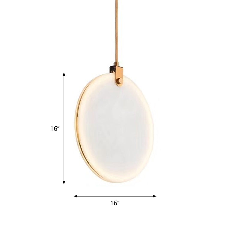 8"/10"/12" Wide White Glass Round Pendant Lamp Post-Modern Led Hanging Light Fixture in White/Warm Light Clearhalo 'Ceiling Lights' 'Glass shade' 'Glass' 'Modern Pendants' 'Modern' 'Pendant Lights' 'Pendants' Lighting' 769147