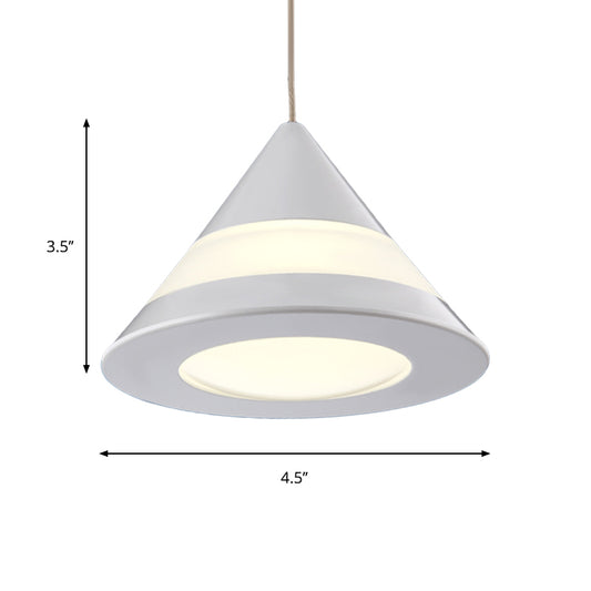 Simple White Cone Hanging Pendant Light Metal 3 Lights Dining Room Suspension Light in Warm/White Clearhalo 'Ceiling Lights' 'Modern Pendants' 'Modern' 'Pendant Lights' 'Pendants' Lighting' 769170