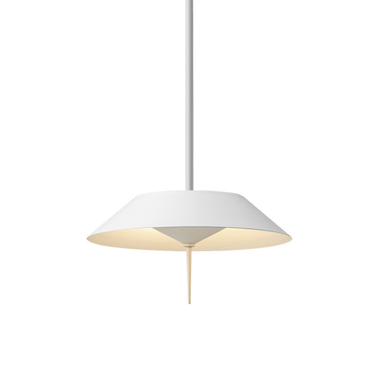 Black/White/Gold Half Conical Hanging Pendant Light Simple LED Iron Suspension Light in Warm/White Light Clearhalo 'Ceiling Lights' 'Modern Pendants' 'Modern' 'Pendant Lights' 'Pendants' Lighting' 769179