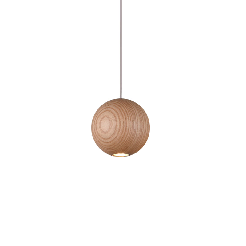 Ball LED Cluster Pendant Light Modern Wooden 1/7/10/16-Head Living Room Ceiling Light Fixture Kit Clearhalo 'Ceiling Lights' 'Pendant Lights' 'Pendants' Lighting' 769442