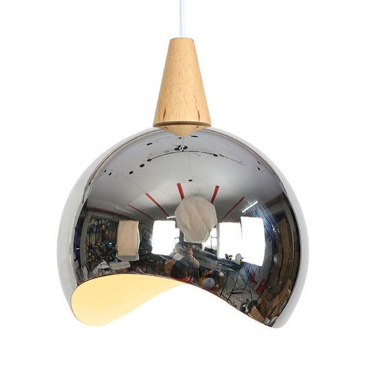 Mirror Globe Pendant Light Nordic Style Single Light Ceiling Hanging Light for Corridor Clearhalo 'Art Deco Pendants' 'Cast Iron' 'Ceiling Lights' 'Ceramic' 'Crystal' 'Industrial Pendants' 'Industrial' 'Metal' 'Middle Century Pendants' 'Pendant Lights' 'Pendants' 'Tiffany' Lighting' 769697