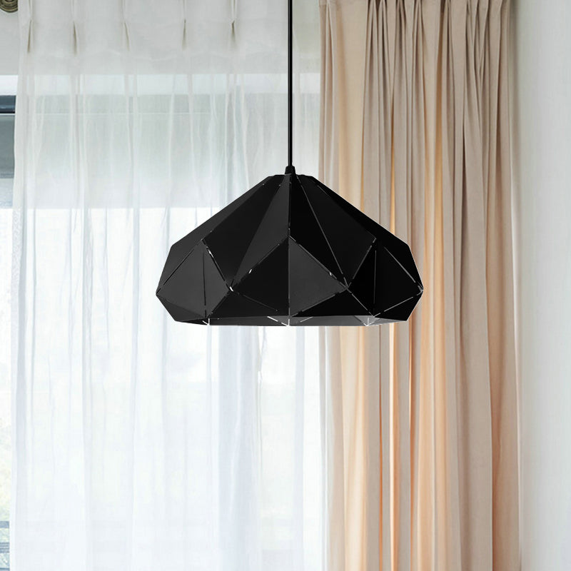 Origami Metal Hanging Pendant Light Contemporary 1 Light Blue/Pink/Yellow Ceiling Light Clearhalo 'Ceiling Lights' 'Modern Pendants' 'Modern' 'Pendant Lights' 'Pendants' Lighting' 769757