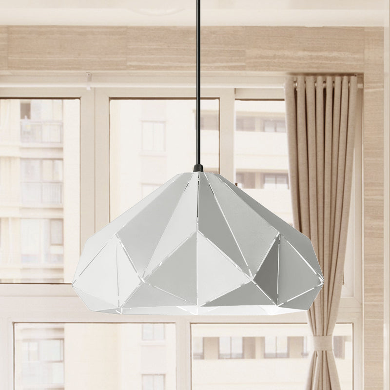 Origami Metal Hanging Pendant Light Contemporary 1 Light Blue/Pink/Yellow Ceiling Light White Clearhalo 'Ceiling Lights' 'Modern Pendants' 'Modern' 'Pendant Lights' 'Pendants' Lighting' 769760