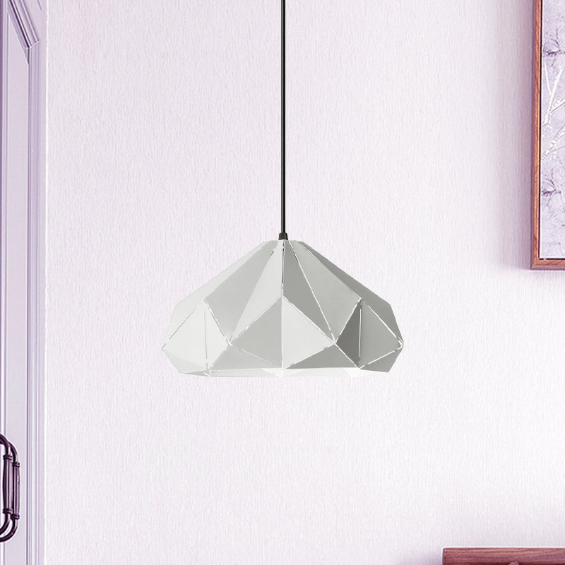 Origami Metal Hanging Pendant Light Contemporary 1 Light Blue/Pink/Yellow Ceiling Light Clearhalo 'Ceiling Lights' 'Modern Pendants' 'Modern' 'Pendant Lights' 'Pendants' Lighting' 769761