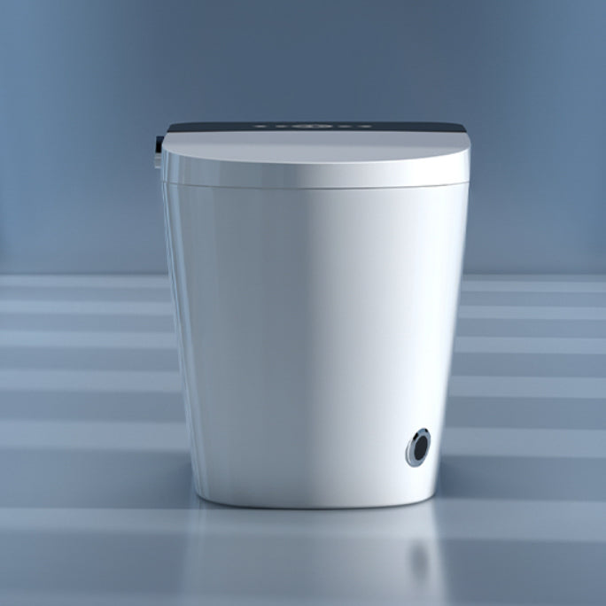 Foot Sensor Contemporary 18.5" Tall Ceramic Elongated Floor Standing Bidet Clearhalo 'Bathroom Remodel & Bathroom Fixtures' 'Bidets' 'Home Improvement' 'home_improvement' 'home_improvement_bidets' 'Toilets & Bidets' 7703489
