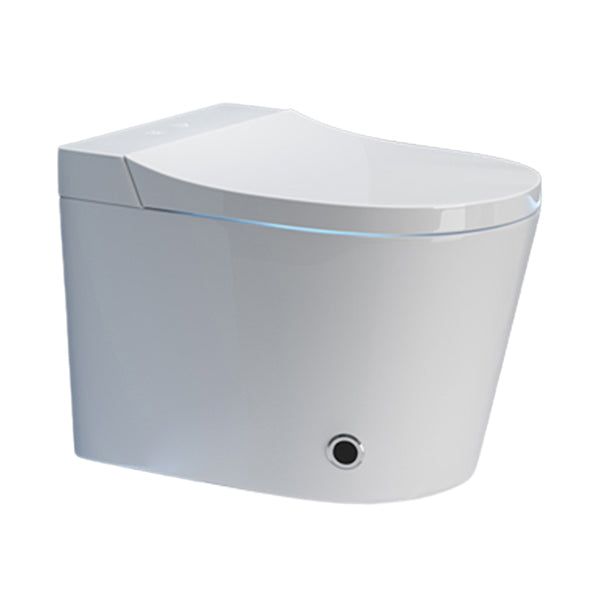 Foot Sensor Temperature Control Elongated Ceramic Wall Mounted Bidet Clearhalo 'Bathroom Remodel & Bathroom Fixtures' 'Bidets' 'Home Improvement' 'home_improvement' 'home_improvement_bidets' 'Toilets & Bidets' 7703607