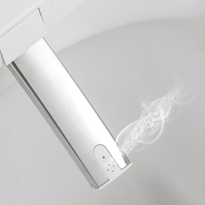 Foot Sensor Temperature Control Elongated Ceramic Wall Mounted Bidet Clearhalo 'Bathroom Remodel & Bathroom Fixtures' 'Bidets' 'Home Improvement' 'home_improvement' 'home_improvement_bidets' 'Toilets & Bidets' 7703609