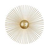 Circle Wall Sconce Lighting Mid Century Metal Brass LED Sconce Light, 8"/12"/16" Dia Clearhalo 'Cast Iron' 'Glass' 'Industrial' 'Modern wall lights' 'Modern' 'Tiffany' 'Traditional wall lights' 'Wall Lamps & Sconces' 'Wall Lights' Lighting' 770546