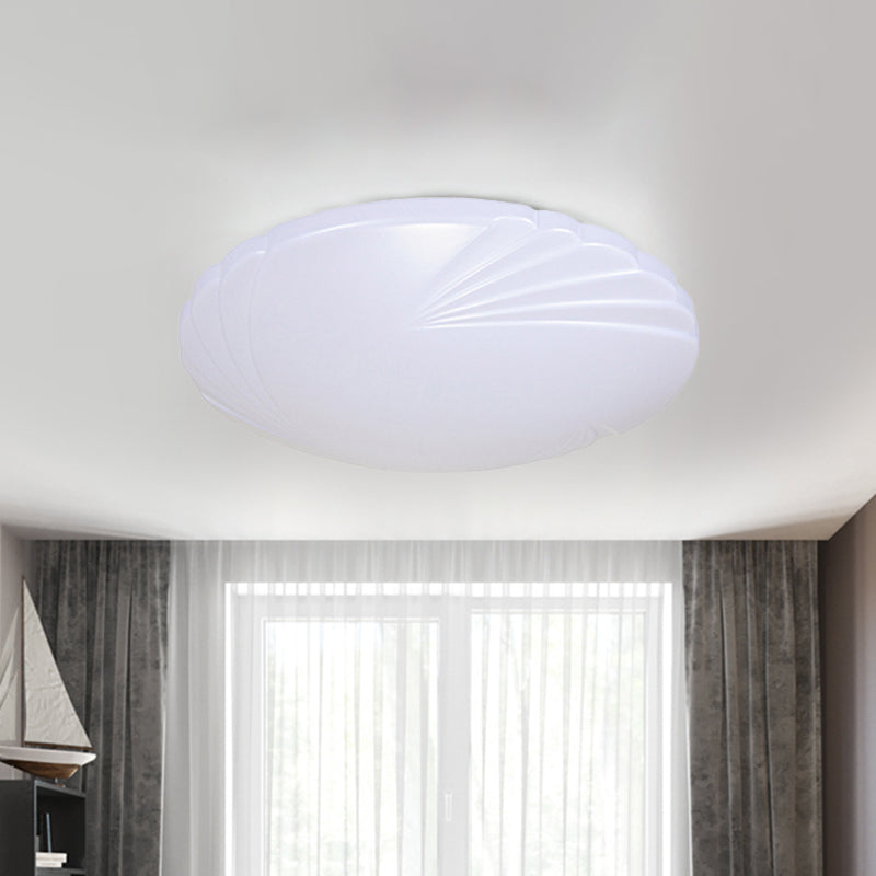 7.5"/9"/12" Dia Minimalist Acrylic Shade Flush Mount Lighting White LED Ceiling Flush Mount for Bedroom Clearhalo 'Ceiling Lights' 'Close To Ceiling Lights' 'Close to ceiling' 'Flush mount' Lighting' 771173