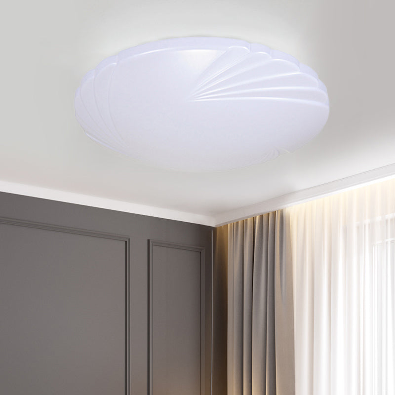 7.5"/9"/12" Dia Minimalist Acrylic Shade Flush Mount Lighting White LED Ceiling Flush Mount for Bedroom Clearhalo 'Ceiling Lights' 'Close To Ceiling Lights' 'Close to ceiling' 'Flush mount' Lighting' 771174