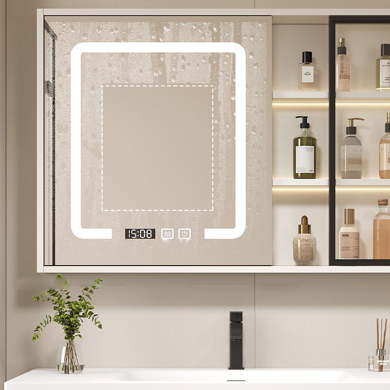 Wood White Wall Mount Vanity Set Modern with Mirror for Bathroom Clearhalo 'Bathroom Remodel & Bathroom Fixtures' 'Bathroom Vanities' 'bathroom_vanities' 'Home Improvement' 'home_improvement' 'home_improvement_bathroom_vanities' 7712199