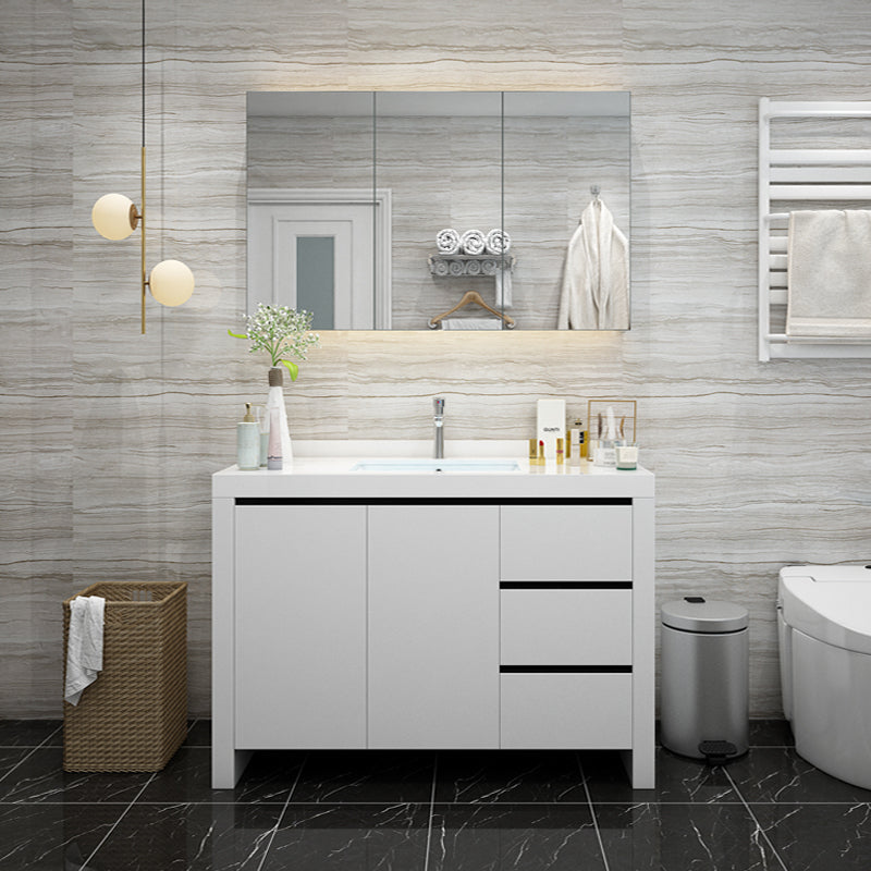 Modern White Wood Sink Vanity Faucet Included with Mirror for Bathroom Vanity & Faucet & Mirror Cabinet https://res.litfad.com/site/img/item/2023/03/30/7712277/1200x1200.jpg Clearhalo 'Bathroom Remodel & Bathroom Fixtures' 'Bathroom Vanities' 'bathroom_vanities' 'Home Improvement' 'home_improvement' 'home_improvement_bathroom_vanities' 7712277