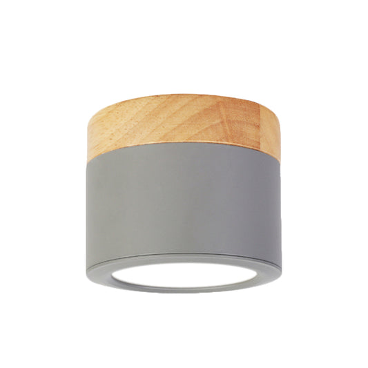 Bathroom Hallway Round Flush Mount Light Acrylic Macaron Loft Small Green/Grey/White Ceiling Lamp Clearhalo 'Ceiling Lights' 'Close To Ceiling Lights' 'Close to ceiling' 'Flush mount' Lighting' 771512