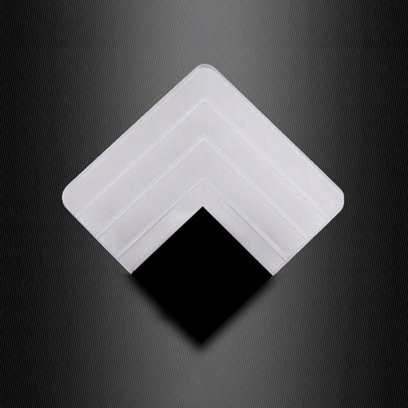 5.5"/8" Wide Square LED Wall Sconce Simplicity Acrylic LED Aged Silver/Black Wall Light Sconce Clearhalo 'Modern wall lights' 'Modern' 'Wall Lamps & Sconces' 'Wall Lights' Lighting' 771828