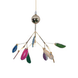 Modern Style Firefly Ceiling Pendant Lamp Agate 4/16 Lights Living Room Chandelier Lighting in Blue/Green Clearhalo 'Ceiling Lights' 'Chandeliers' 'Modern Chandeliers' 'Modern' Lighting' 771922