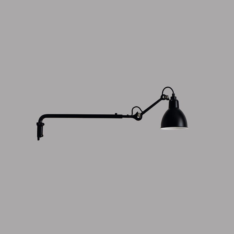 Metallic Bowl Shaped Wall Sconce Modernist Style 1 Light Black/White Sconce Lighting Fixture for Bedroom Clearhalo 'Cast Iron' 'Glass' 'Industrial' 'Modern wall lights' 'Modern' 'Tiffany' 'Traditional wall lights' 'Wall Lamps & Sconces' 'Wall Lights' Lighting' 772113