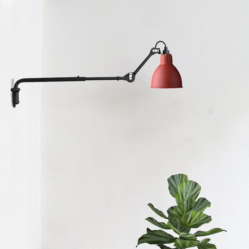 Metallic Bowl Shaped Wall Sconce Modernist Style 1 Light Black/White Sconce Lighting Fixture for Bedroom Clearhalo 'Cast Iron' 'Glass' 'Industrial' 'Modern wall lights' 'Modern' 'Tiffany' 'Traditional wall lights' 'Wall Lamps & Sconces' 'Wall Lights' Lighting' 772116