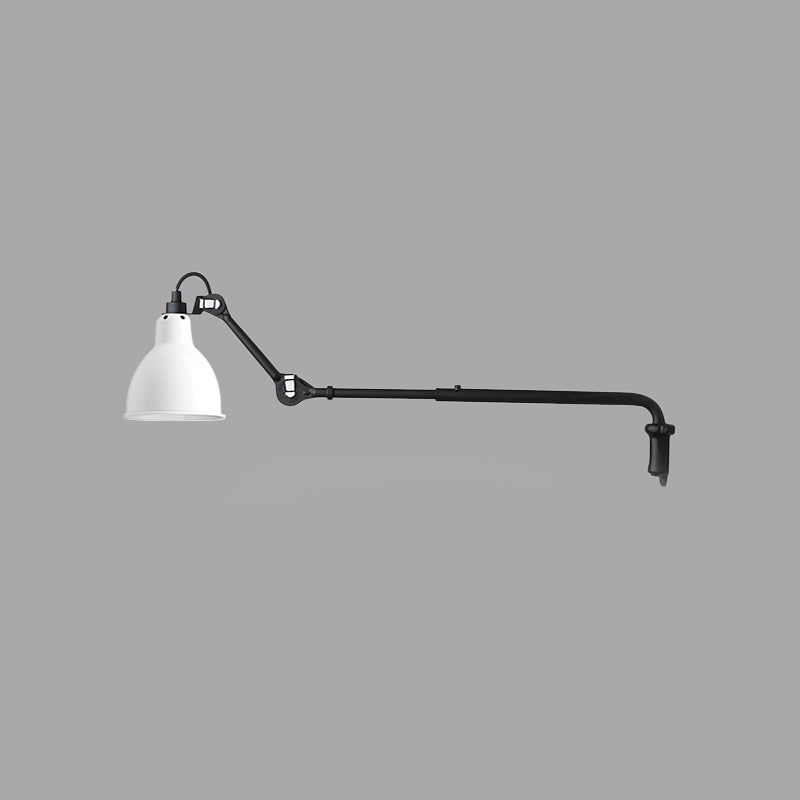 Metallic Bowl Shaped Wall Sconce Modernist Style 1 Light Black/White Sconce Lighting Fixture for Bedroom Clearhalo 'Cast Iron' 'Glass' 'Industrial' 'Modern wall lights' 'Modern' 'Tiffany' 'Traditional wall lights' 'Wall Lamps & Sconces' 'Wall Lights' Lighting' 772122