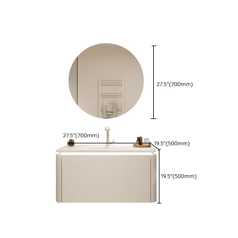 Wall Mount Faucet Included Bathroom Sink Vanity with Mirror Sink Clearhalo 'Bathroom Remodel & Bathroom Fixtures' 'Bathroom Vanities' 'bathroom_vanities' 'Home Improvement' 'home_improvement' 'home_improvement_bathroom_vanities' 7725023