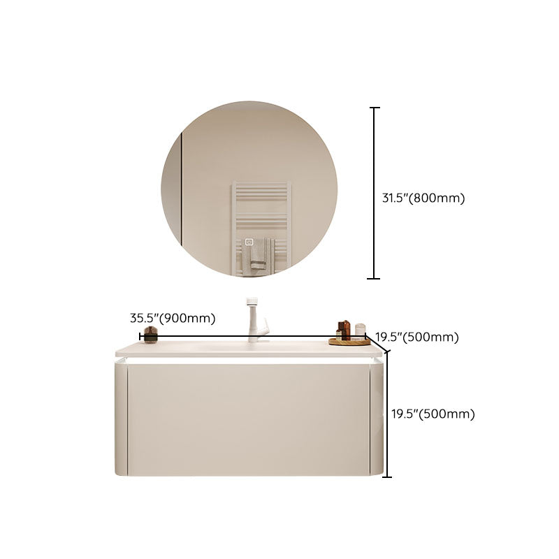 Wall Mount Faucet Included Bathroom Sink Vanity with Mirror Sink Clearhalo 'Bathroom Remodel & Bathroom Fixtures' 'Bathroom Vanities' 'bathroom_vanities' 'Home Improvement' 'home_improvement' 'home_improvement_bathroom_vanities' 7725025
