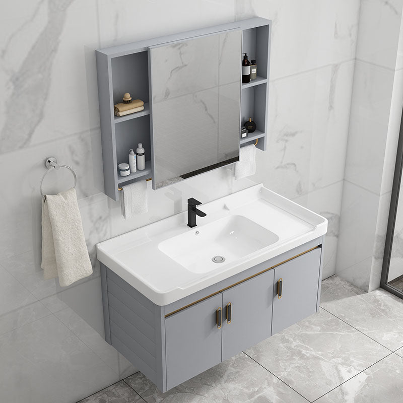 Wall Mount Sink Included Bathroom Sink Vanity with Doors Sink Clearhalo 'Bathroom Remodel & Bathroom Fixtures' 'Bathroom Vanities' 'bathroom_vanities' 'Home Improvement' 'home_improvement' 'home_improvement_bathroom_vanities' 7725373