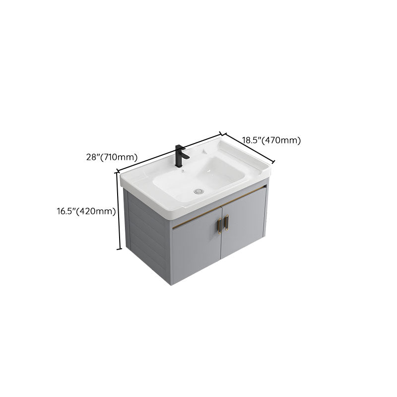 Wall Mount Sink Included Bathroom Sink Vanity with Doors Sink Clearhalo 'Bathroom Remodel & Bathroom Fixtures' 'Bathroom Vanities' 'bathroom_vanities' 'Home Improvement' 'home_improvement' 'home_improvement_bathroom_vanities' 7725398