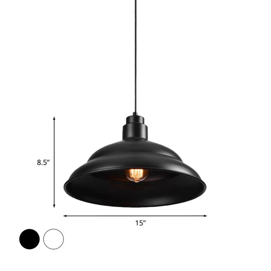 Retro Style Double Bubble Pendant Lamp 1 Light Metallic Hanging Ceiling Light in Black/White for Coffee Shop Clearhalo 'Art Deco Pendants' 'Black' 'Cast Iron' 'Ceiling Lights' 'Ceramic' 'Crystal' 'Industrial Pendants' 'Industrial' 'Metal' 'Middle Century Pendants' 'Modern Pendants' 'Modern' 'Pendant Lights' 'Pendants' 'Rustic Pendants' 'Tiffany' Lighting' 773616