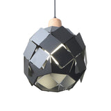 Contemporary 1 Light Hanging Lighting with Metal Shade Blue/Black/White Globe Pendant Light Fixture Clearhalo 'Ceiling Lights' 'Modern Pendants' 'Modern' 'Pendant Lights' 'Pendants' Lighting' 773743